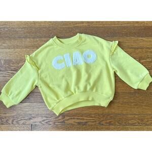Grayson Mini Girls' Yellow Ciao Sweatshirt Size 2